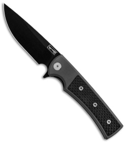 Chaves Liberation Street Flipper Knife Carbon Fiber (3.4" Black SW)