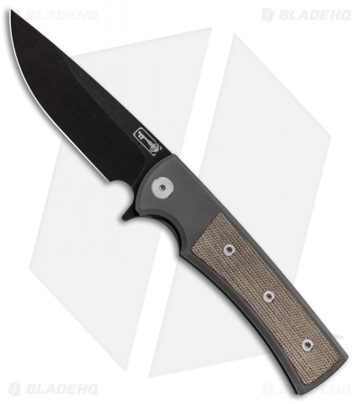 Chaves Liberation Street Flipper Knife Green Micarta (3.4" Black SW)