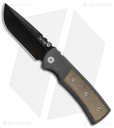 Chaves Ultramar Redencion Street Knife Green Canvas Micarta (3.25" Black SW)