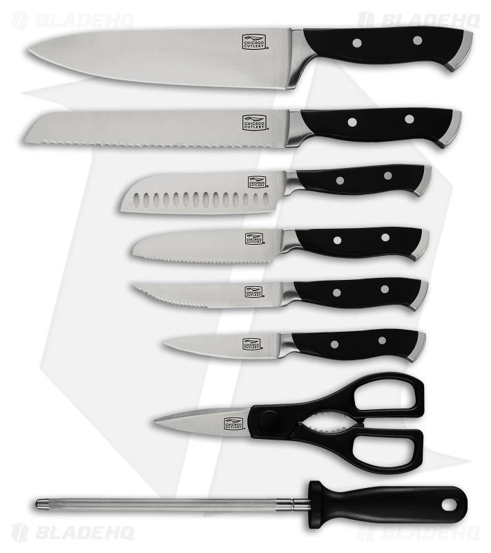 Chicago Cutlery Armitage Kitchen Knife Set Black Blade HQ