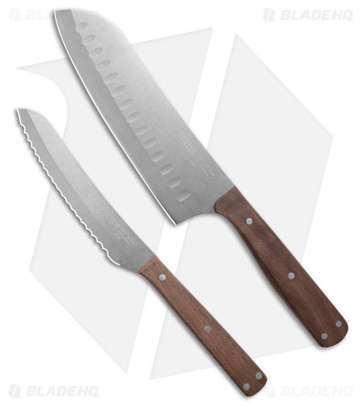 Chicago Cutlery Rustica Kitchen Knife Set Walnut Wood (Stonewash)