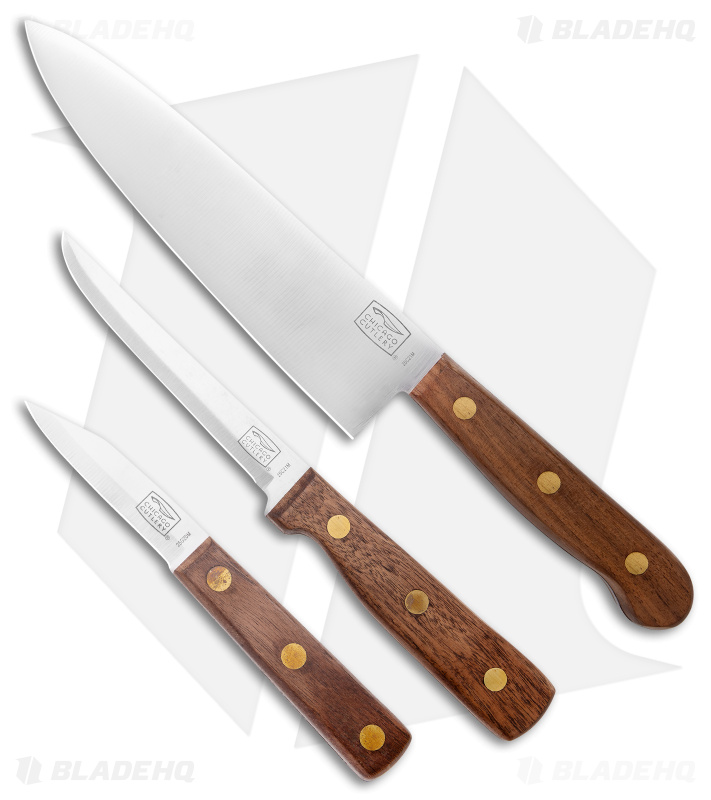Chicago Cutlery Walnut Tradition 3-Piece Kitchen Knife Set - Blade HQ