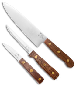 Supreme Series 11-piece Wood Handle Knife Set In Walnut Block