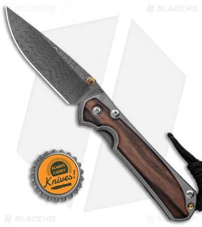Chris Reeve Small Sebenza 31 Macassar Ebony (2.9" Ladder Damascus)