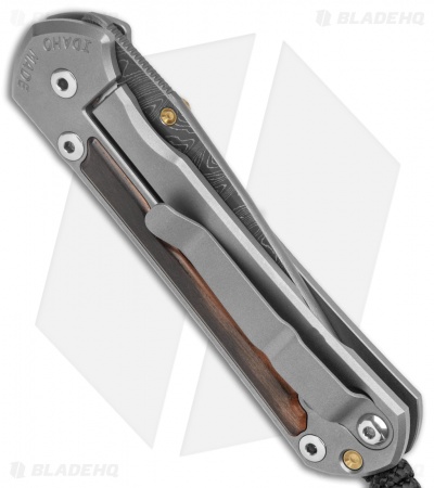 Chris Reeve Small Sebenza 31 Macassar Ebony (2.9" Ladder Damascus)