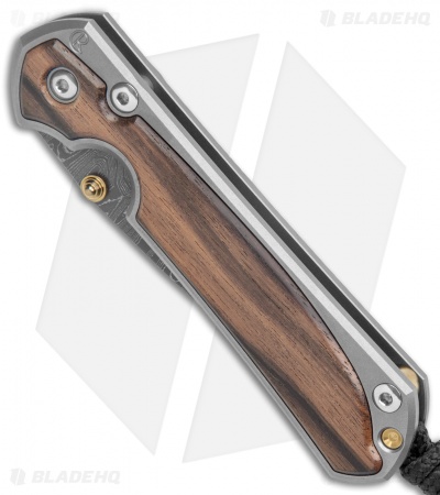 Chris Reeve Small Sebenza 31 Macassar Ebony (2.9" Ladder Damascus)