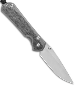 Chris Reeve Left-Hand Large Sebenza 31 Knife Black Micarta (3.625" Stonewash)