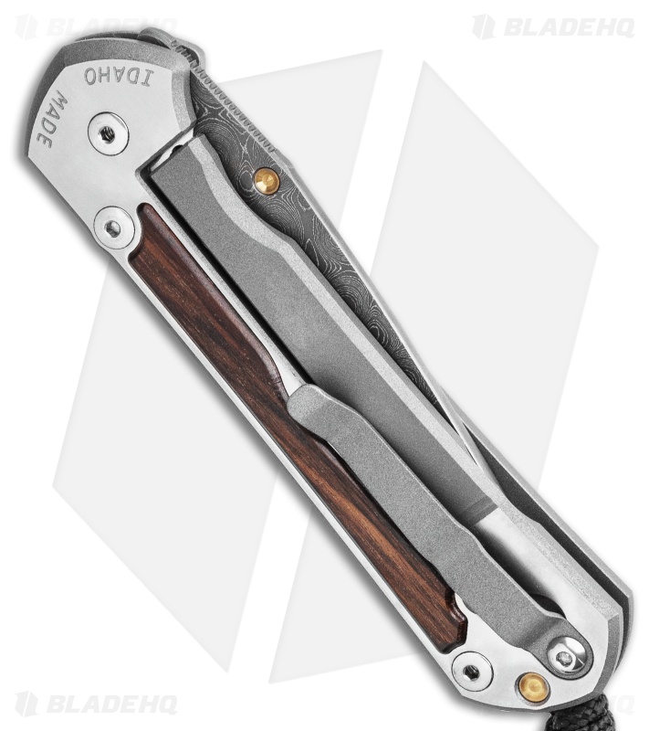 Chris Reeve Large Sebenza 31 Macassar Ebony Raindrop (3.6" Damascus)