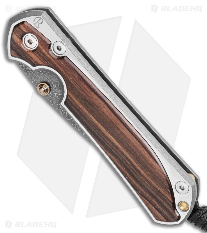 Chris Reeve Large Sebenza 31 Macassar Ebony Raindrop (3.6" Damascus)