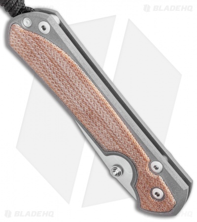 Chris Reeve Left-Hand Large Sebenza 31 Knife Natural Micarta (3.625" Stonewash)
