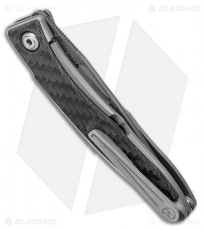 Chris Reeve Mnandi Gentleman's Knife Carbon Fiber (2.75" Boomerang Damascus) 