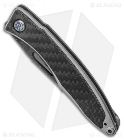 Chris Reeve Mnandi Gentleman's Knife Carbon Fiber (2.75" Boomerang Damascus) 