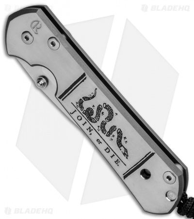 Chris Reeve Large Sebenza 21 Knife CGG Join or Die (3.625" Stonewash)