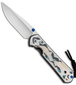 Chris Reeve Large Sebenza 21 Knife CGG Koi Pond (3.625" Stonewash)