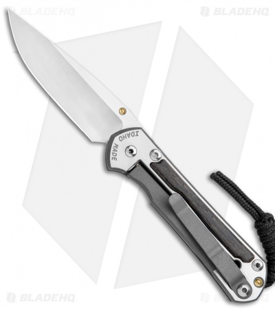 Chris Reeve Left Hand Small Sebenza 31 Bog Oak (2.94" Stonewash) S31-1101