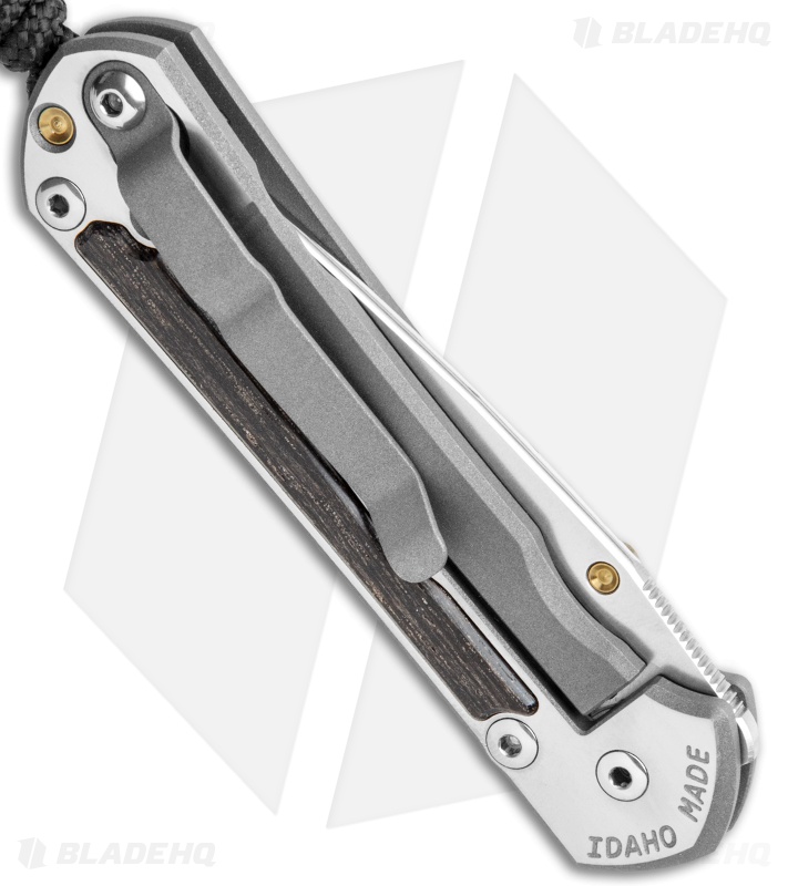 Chris Reeve Left Hand Small Sebenza 31 Bog Oak (2.94" Stonewash) S31-1101