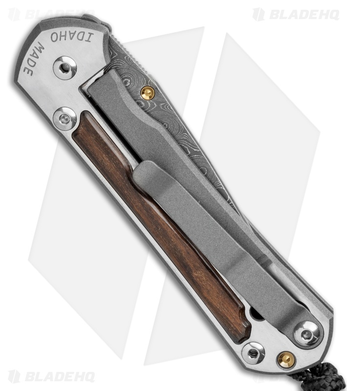 Chris Reeve Small Sebenza 31 Knife Bog Oak (2.94" Raindrop Damascus)