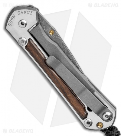 Chris Reeve Small Sebenza 31 Knife Bog Oak (2.94" Raindrop Damascus)
