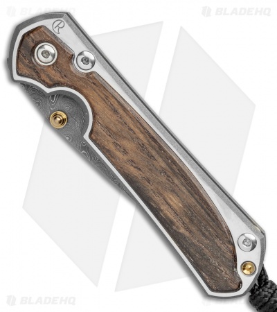 Chris Reeve Small Sebenza 31 Knife Bog Oak (2.94" Raindrop Damascus)