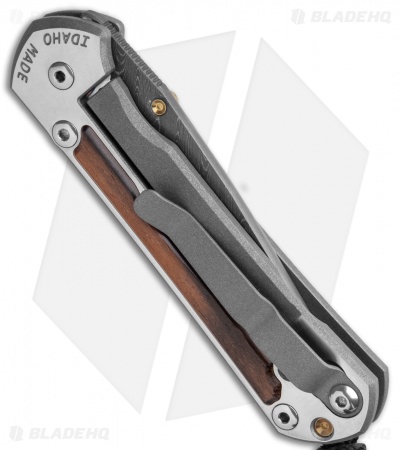 Chris Reeve Small Sebenza 31 Macassar Ebony (2.94" Boomerang Damascus)