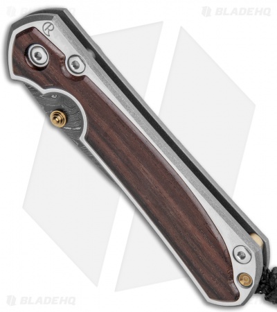 Chris Reeve Small Sebenza 31 Macassar Ebony (2.94" Boomerang Damascus)