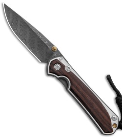 Chris Reeve Small Sebenza 31 Macassar Ebony (2.94" Boomerang Damascus)