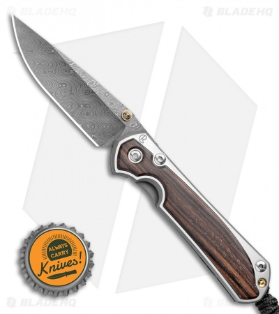 Chris Reeve Small Sebenza 31 Knife Ebony (2.94" Raindrop Damascus)