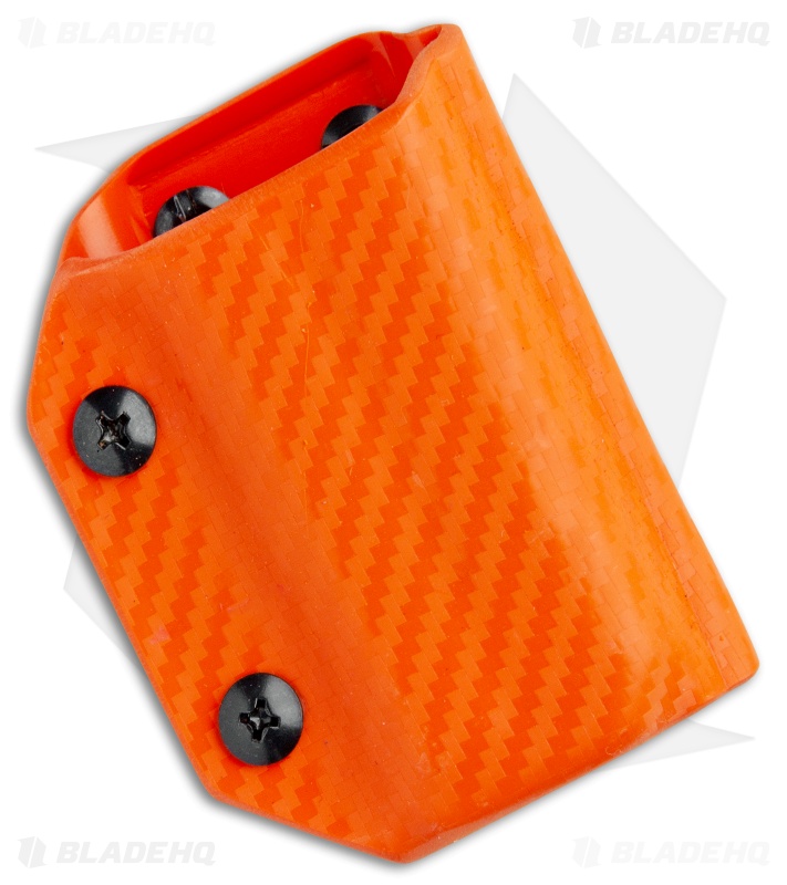 Clip & Carry Leatherman Wave / Wave+ Sheath - Orange Carbon Fiber Print Kydex