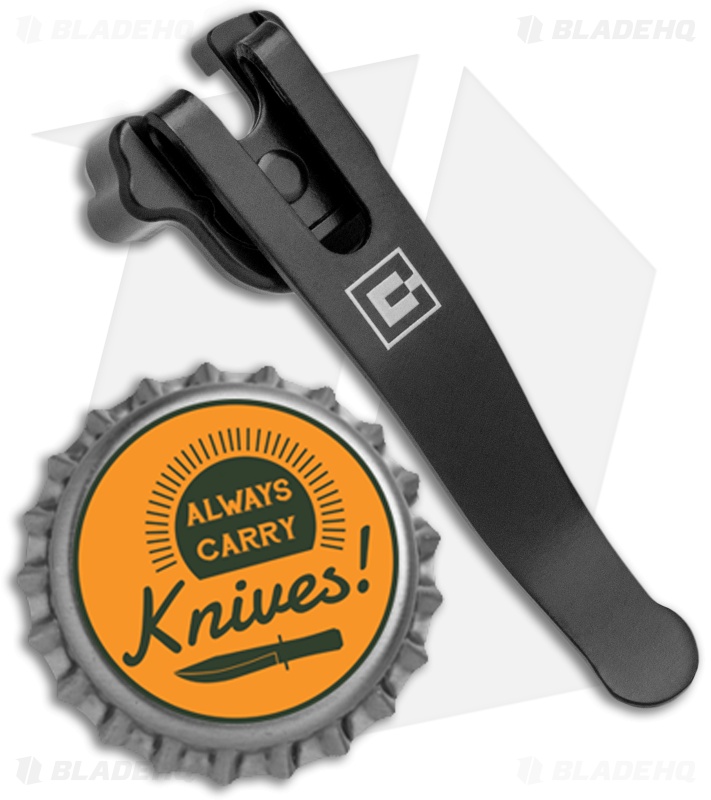 Clip & Carry SwissQlip Matte Black Deep Carry Pocket Clip