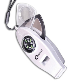 Coghlan's Six Function Whistle/Compass/Thermometer Multi-Tool - Gray
