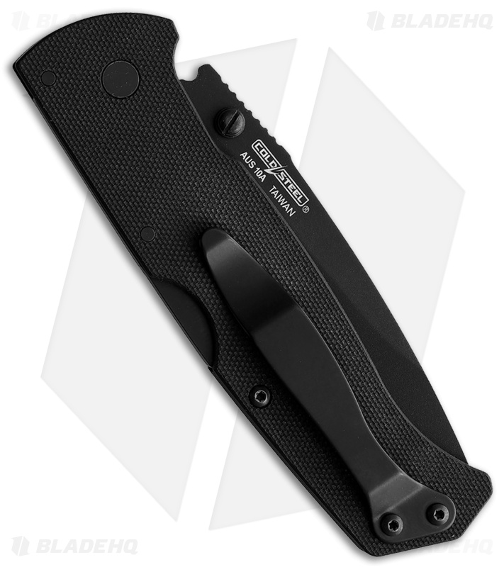 Cold Steel Air Lite Drop Point Lockback Knife Black G-10 (3.4" Black)