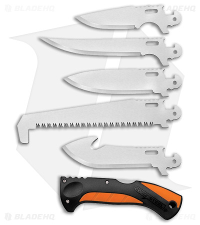 Cold Steel Click N Cut 5-Piece Hunting Field Kit - Orange