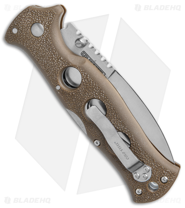 Cold Steel Gunsite Counter Point Tri-Ad Lock Knife Brown (3.75" Satin)