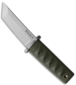 Cold Steel Kyoto II Fixed Blade Knife Tanto OD Green (3.38" Satin) 