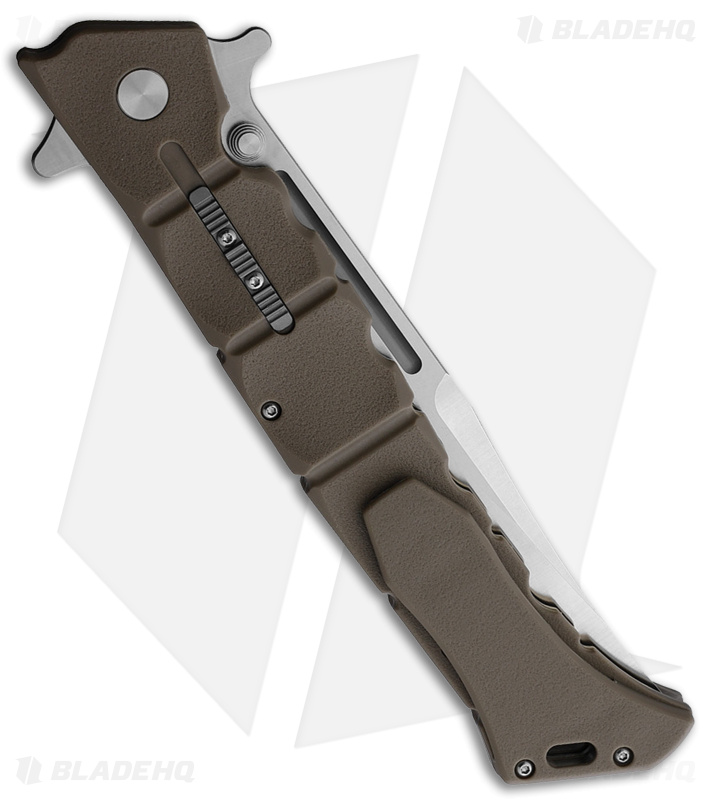 Cold Steel Large Luzon Folding Flipper Knife Dark Earth Brown GFN (6" Satin)
