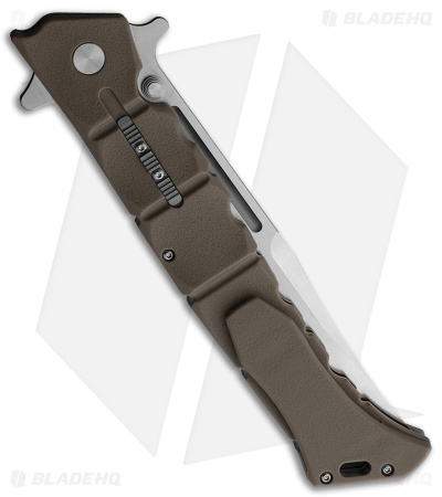 Cold Steel Large Luzon Folding Flipper Knife Dark Earth Brown GFN (6" Satin)