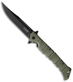 Cold Steel Large Luzon Folding Flipper Knife OD Green GFN (6" Black)