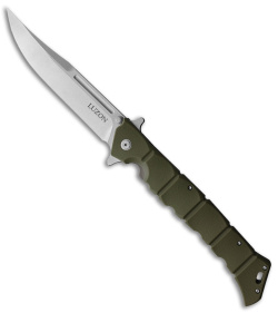 Cold Steel Large Luzon Folding Flipper Knife OD Green GFN (6" Satin)