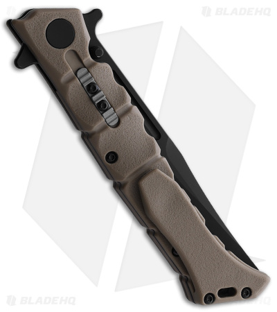 Cold Steel Medium Luzon Folding Pocket Knife Dark Earth Brown GFN (4" Black) 