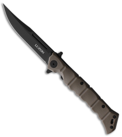 Cold Steel Medium Luzon Folding Pocket Knife Dark Earth Brown GFN (4" Black) 