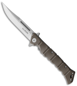 Cold Steel Medium Luzon Folding Pocket Knife Dark Earth Brown GFN (4" Satin) 