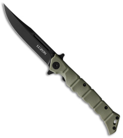 Cold Steel Medium Luzon Folding Pocket Knife Olive Drab Green GFN (4" Black) 