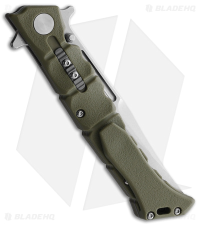 Cold Steel Medium Luzon Folding Flipper Knife OD Green GFN (4" Satin) 