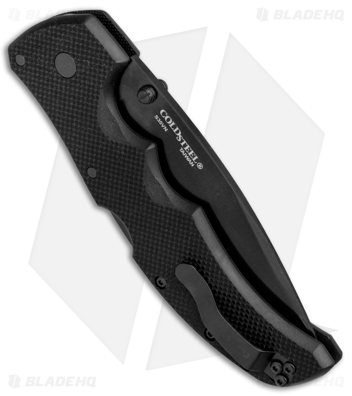 Cold Steel Recon 1 Lockback Knife Black G-10 (4" Black CPM-S35VN) CS27BS