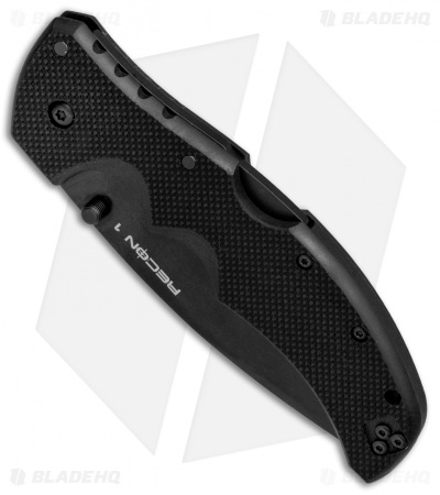 Cold Steel Recon 1 Lockback Knife Black G-10 (4" Black CPM-S35VN) CS27BS