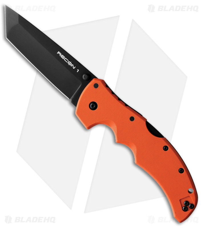 Cold Steel Recon 1 Tanto Orange G-10 (Black) - Blade HQ