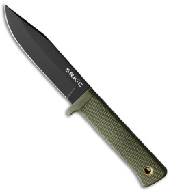 Cold Steel SRK Compact Fixed Blade Knife OD Green Kray-Ex (5" Black SK-5)