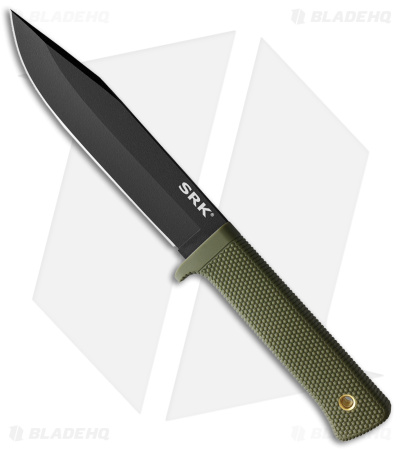 Cold Steel SRK Survival Rescue Knife Fixed Blade OD Green (6" Black)