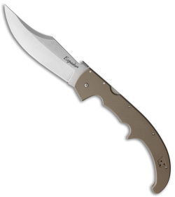 Cold Steel Espada XL 10A Lockback Knife Dark Earth Brown G-10 (7.5" Stonewash)