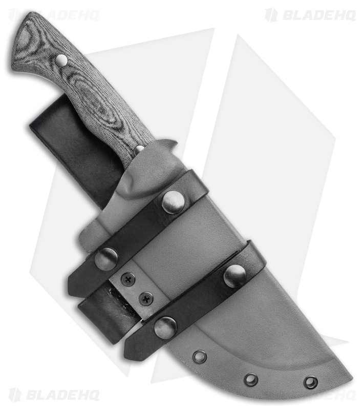Condor Bush Slicer Fixed Blade Knife Black Micarta (6.5" Gray)